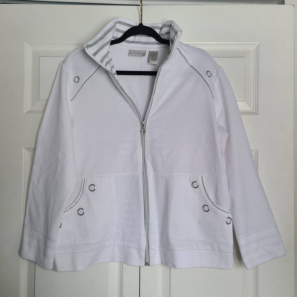 Drapers & Damons White Utility Jacket Large